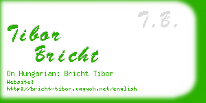 tibor bricht business card